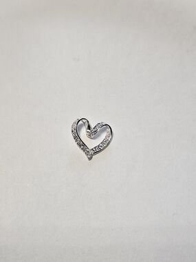 Sterling Silver 925 Heart Pendant For Necklace